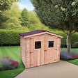 HABRITA - Abri de jardin bois Douglas Dublin - L.245xP.217xH.220cm - vignette