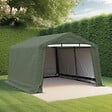 HABRITA - Abri de jardin toile PE - Vert - L.183xP.183xH.183cm - vignette