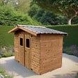 HABRITA - Abri de jardin bois - Bois naturel - L.273xH.231xP.279cm - vignette