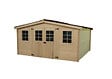 HABRITA - Abri de jardin bois 28mm BA 4040.02 N - L.400xH.207xP.400cm - vignette