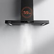 CIARRA - Hotte Aspirante Tactile 90cm APP Contrôle 650m3/h 4 Vitesses Booster Noir CD9102B-P - vignette