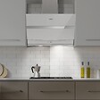CIARRA - Hotte Murale Inclinée 60cm 650m³/h APP+WIFI Contrôle et Commandes Tactiles Blanc - vignette