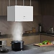CIARRA - Hotte Ilot Connectée 48cm 700m3/h App Contrôle Booster UV Traitement Blanc CD4850S - vignette