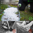 VOUNOT - Bordure de jardin plastique flexible 20m avec piquets gris bordé de vert clair - vignette