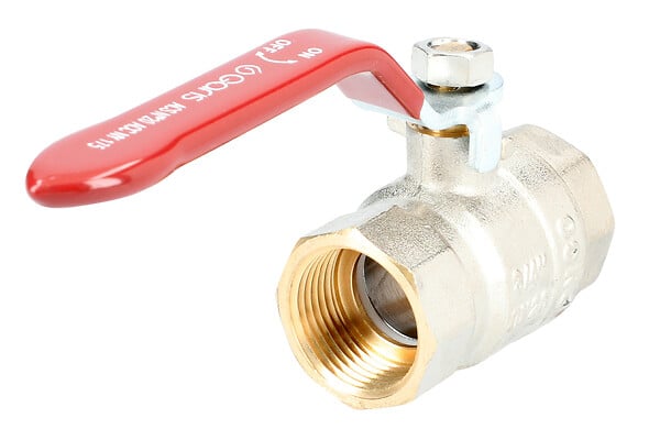 SANITAIRE-DISTRIBUTION - Vanne B.S. FF manette plate ACS - Diamètre : 1/2'' - PN : 30 bar - large