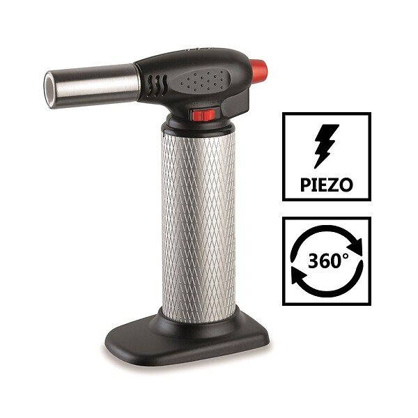 KEMPER - Chalumeau de cuisine Professionnel à gaz Torche gaz rechargeable Utilisation 360° Allumage piezo KEMPER - large