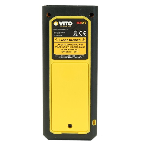 VITO - Télémètre laser Digital professionnel portée 60 m précision 3 mm Arrêt auto mesure de distances VITO - large