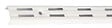 MONIN - Crémaillère double entraxe 32mm blanche 1440mm - MONIN - 527320 - vignette