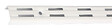 MONIN - Crémaillère double entraxe 32mm blanche 2060mm - MONIN - 527350 - vignette