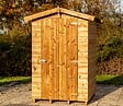 HABRITA - Abri de jardin Bois - L.135xP.145xH.210cm - vignette