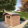 HABRITA - Abri de jardin en bois - L.266xH.235xP.279cm - vignette