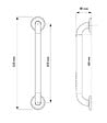 AKW - BARRE INOX POLI DN32  450MM - vignette
