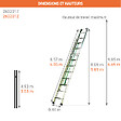 TUBESCA COMABI - Echelle pompier 2 plans 2x12 barreaux - Hauteur à atteindre 5.69m - 2632012 - vignette