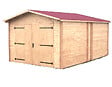 HABRITA - Garage bois Douglas massif Denis - 17.16m² - L.3.73xP.5.67m - vignette
