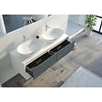 DISTRIBAIN - Meuble de salle de bain Bellano 1400 Gris béton et Blanc - vignette