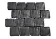 W.HAIRIE - Pavé XVIII en pierre reconstituée - Noir cire - 15x16.5cm - vignette