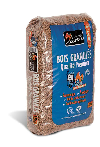 WOODSTOCK - Granulés de bois premium - 15 kg - large