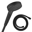 HANSGROHE - Pommeau de douche HANSGROHE Vernis Blend 100 EcoSmart Vario noir mat + flexible de douche 1,25 m HANSGROHE Isiflex noir mat - vignette
