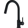 FRANKE - Franke Lina - Mitigeur de cuisine 215x360mm, Douchette extractible, Rotation du bec  150°,  Laiton, Noir mat (115.0626.053) - vignette
