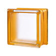 GLASSBLOCKS - Glassblocks Luxfera Mini brique de verre 15x15x8 cm, Orange transparent brillant (MGSAPR) - vignette