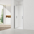 SWISS AQUA TECHNOLOGIES - Swiss Aqua Technologies Set Porte de douche 90x196 cm transparente + Profilé pour paroi de douche + Poignée pour porte de douche (SATFUD90NIKA) - vignette