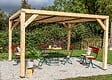 HABRITA - Auvent VENETO bois avec ventelles réglables toit 12.20m2 - vignette
