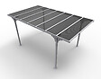 HABRITA - Carport Aluminium toit plat - vignette
