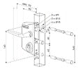 LOCINOX - Serrure applique pour portail LAKQ30U2L pour profil de 30 à  50mm - LOCINOX - LAKQ30U2LZILVVSZMZM - vignette