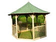 HABRITA - Pavillon de jardin bois - KIC35 - Diam.416xH.340cm - vignette