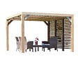 HABRITA - Pergola en bois - 10.67m² - L.341xP.313cm - vignette