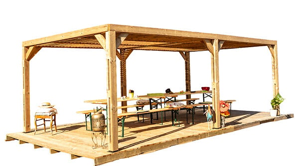 HABRITA - Pergola - Bois - 20.93m2 - large