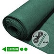 VOUNOT - Brise vue occultant en HDPE 150g/m² 1.8x20m avec attaches de fixation vert - vignette