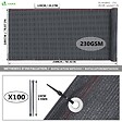 VOUNOT - Brise vue occultant en HDPE 230g/m² 1.8x20m avec attaches de fixation anthracite - vignette