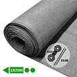 VOUNOT - Brise vue occultant en HDPE 150g/m² 1x20m avec attaches de fixation gris - vignette