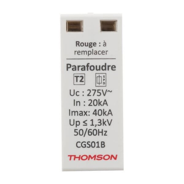 THOMSON - Cartouche de rechange pour parafoudre modulaire - 40KA - Thomson - large