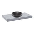 NATUREL - Dolce plan vasque 100x8x50 cm, béton mat (DO10050BE) - vignette