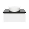 SWISS AQUA TECHNOLOGIES - Swiss Aqua Technologies Meuble de salle de bain avec comptoir en pierre artificielle SAT Evolution 78x30x44,8 cm blanc mat (SATEVO80WMTK) - vignette