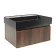 SWISS AQUA TECHNOLOGIES - Swiss Aqua Technologies Meuble de salle de bain avec lavabo SAT Evolution 78x30x44,8 cm noyer mat (SATEVO80NAU2B) - vignette
