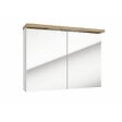NATUREL - Armoire de toilette avec miroir et éclairage LED, 80x60 cm blanc, Naturel Stilla (STILLAE08002) - vignette