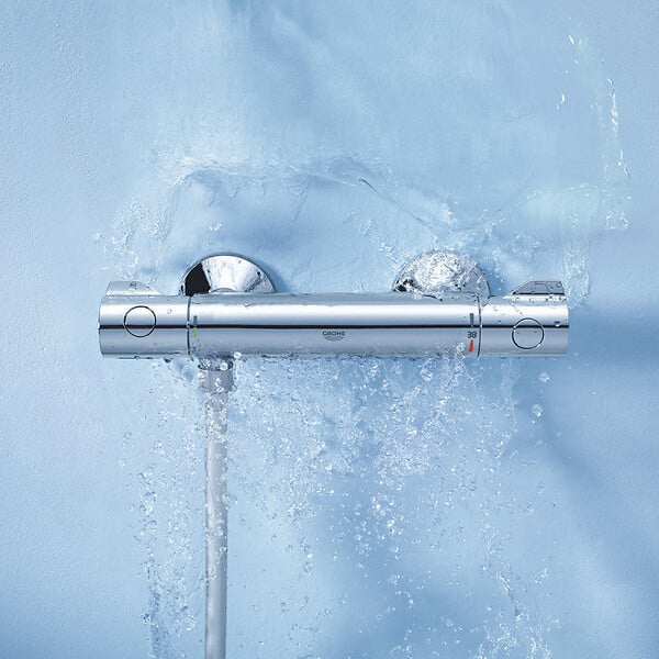 GROHE - Mitigeur de douche thermostatique GROHTHERM 800 1/2" GROHE 34558000 - chromé - large