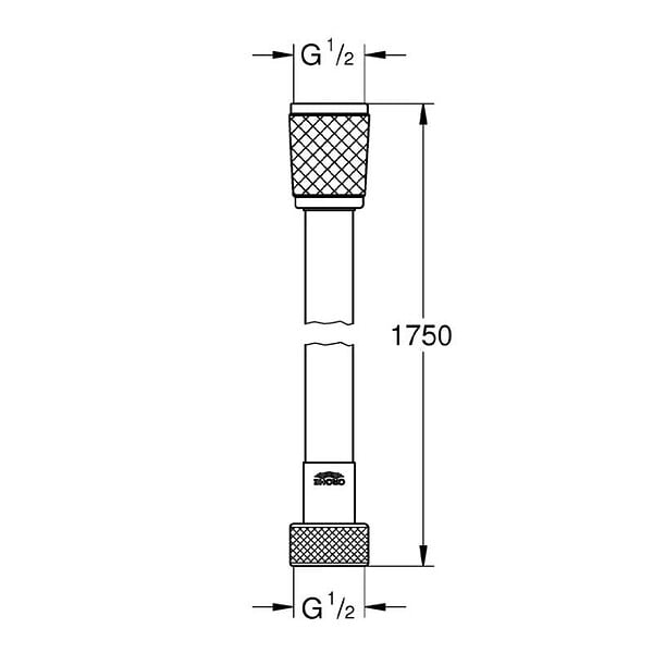 GROHE - Flexible de douche 1750 mm GROHE Quickfix - VitalioFlex Trend - large
