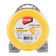 MAKITA - Bobine de fil co-extrudé jaune 3,0mm x 15m rond MAKITA E-02836 - vignette
