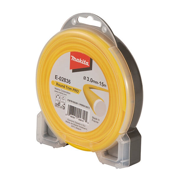 MAKITA - Bobine de fil co-extrudé jaune 3,0mm x 15m rond MAKITA E-02836 - large