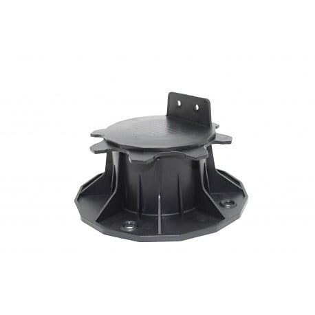 MCCOVER - PLOT RÉGLABLE DE 66 À 145 MM POUR TERRASSE BOIS ET COMPOSITE Noir - large