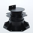 MCCOVER - PLOT RÉGLABLE DE 60 À 138 MM POUR TERRASSE BOIS ET COMPOSITE Noir - vignette
