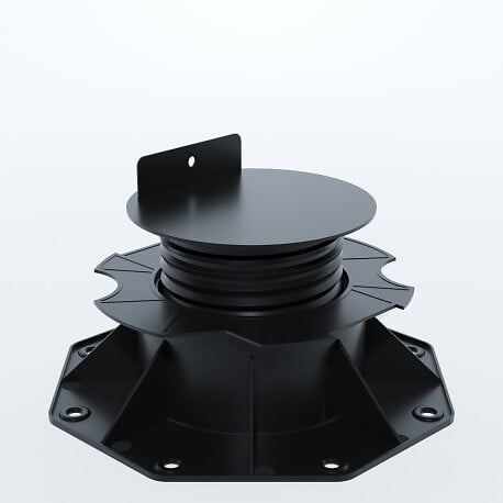 MCCOVER - PLOT RÉGLABLE DE 60 À 138 MM POUR TERRASSE BOIS ET COMPOSITE Noir - large