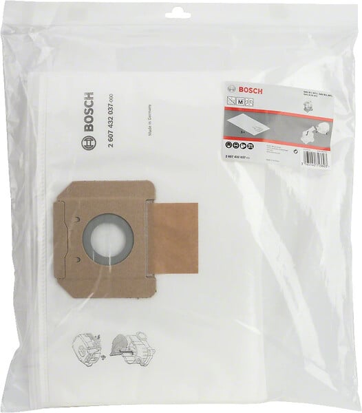 BOSCH - Lot de 5 Sacs tissu non tissé pour GAS35 BOSCH 2607432037 - large