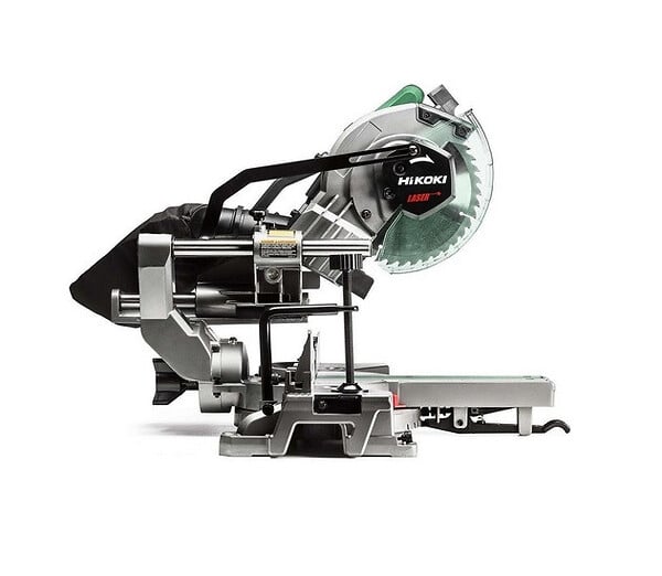 HITACHI - Scie à onglets radiale HIKOKI C8FSHGWAZ avec laser 1100 W 216 mm - large