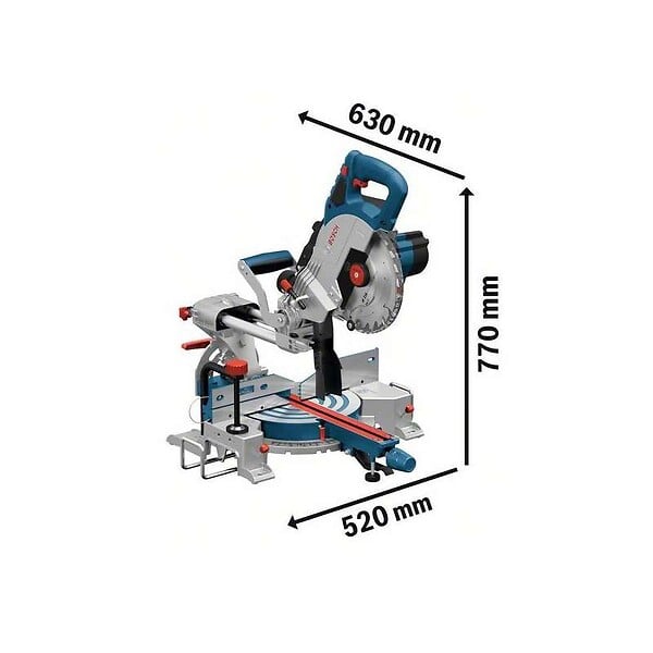 BOSCH - Scie à onglets sans-fil BOSCH 0601B41000 - GCM 18V-216 Professional Biturbo - 18V - Ø 216mm (vendu sans batterie) - large