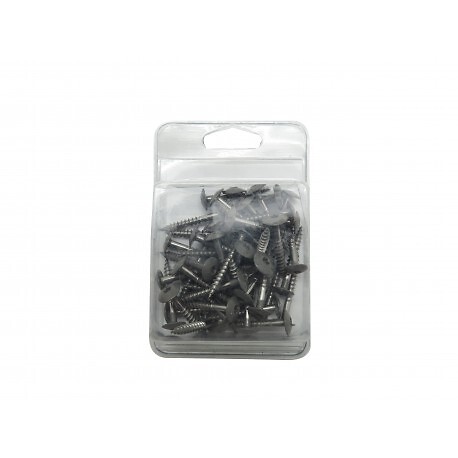 MCCOVER - Kit de 50 vis 4,8 x 38 mm tork laquées pour bardage HPL Gris Quartz, Longueur de la vis - 38 mm - large